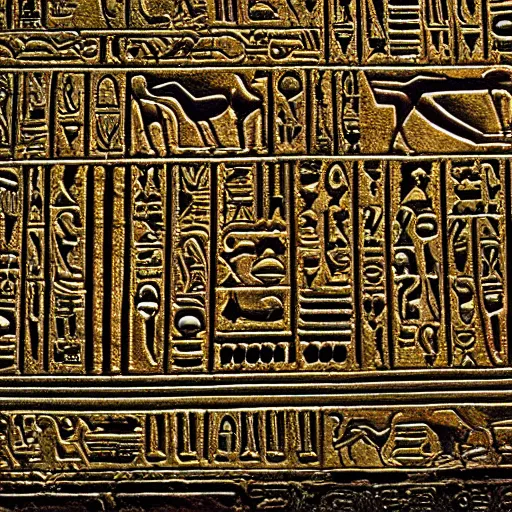 Image similar to dark bioluminescent egyptian hieroglyphs obelisk, sharp focus, hyper detailed masterpiece