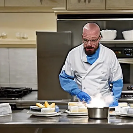 Image similar to walter white cooking