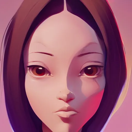 Image similar to face icon stylized minimalist contact 1 9 9 7, loftis, cory behance hd by jesper ejsing, by rhads, makoto shinkai and lois van baarle, ilya kuvshinov, rossdraws global illumination