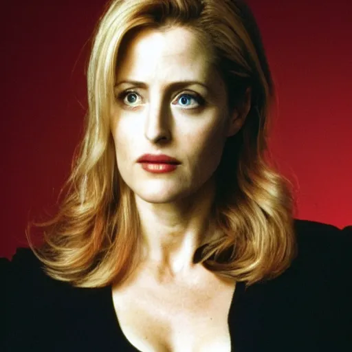 Prompt: gillian anderson as buffy the vampire slayer