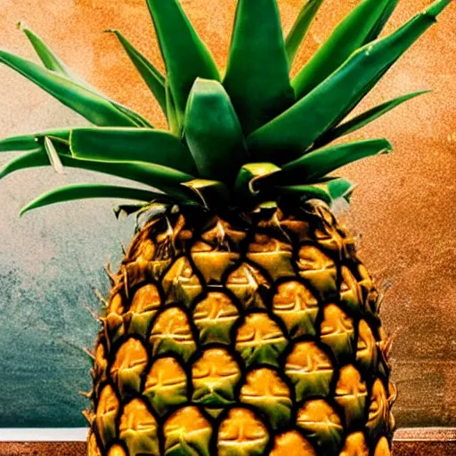 Image similar to beans inside of a pineapple, the bean - filled pineapple is playing the video game fortnite