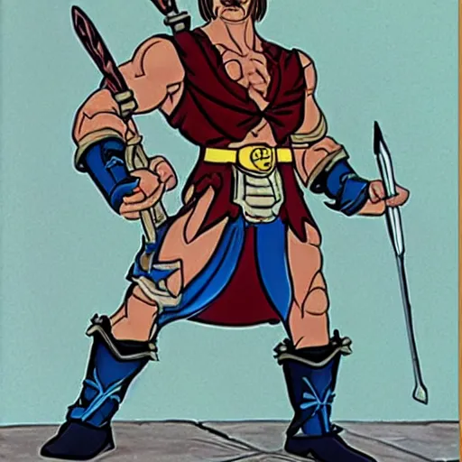 Image similar to joey from friends, heman style