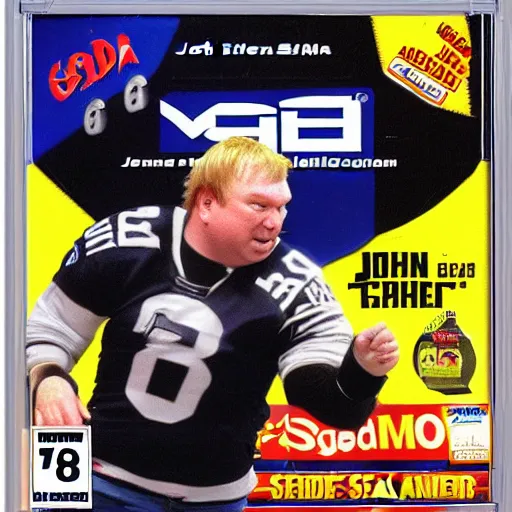 Image similar to john madden : john's mad the video game 1 9 9 7 tournament for the sega playstation, game case, box art, cd jewel case