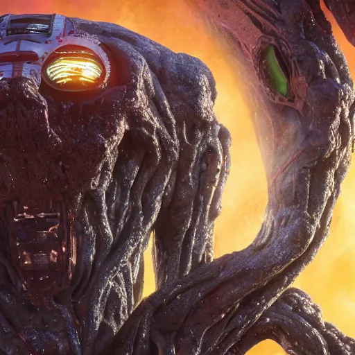 Prompt: a photosynthetic alien, the expanse
