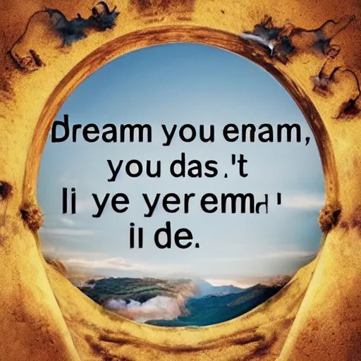 Prompt: dream, because as you can see, this is the end, so no drama, just dream.