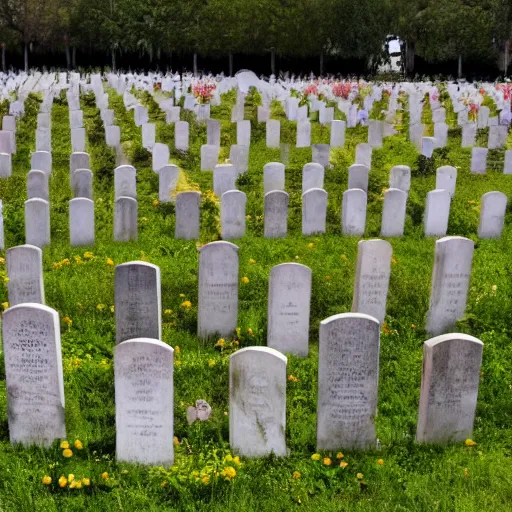 Image similar to photo of a cemetery for clowns