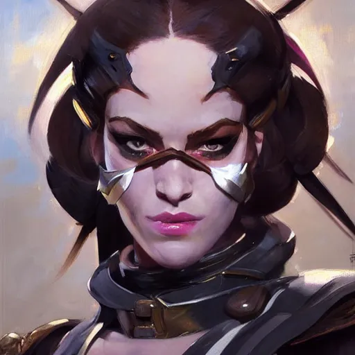 Image similar to greg manchess portrait painting of partially armored marie d'arcanto alias rogue as overwatch character, medium shot, asymmetrical, profile picture, organic painting, sunny day, matte painting, bold shapes, hard edges, street art, trending on artstation, by huang guangjian and gil elvgren and sachin teng