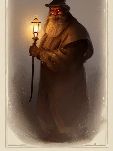 Prompt: a sad old master heremit, full white beard, walking with a lantern and a staff tought the woods. intricate, elegant, highly detailed, digital painting, artstation, concept art, sharp focus, illustration, by justin gerard and artgerm, 8 k