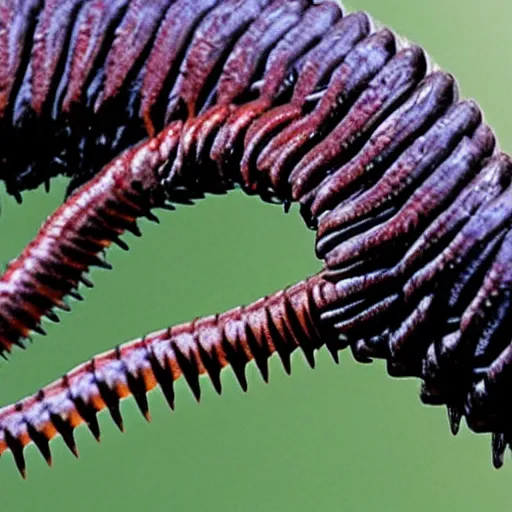 Image similar to a dinosaur that looks like a centipede