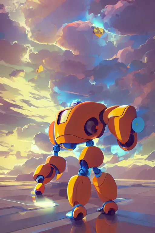 Image similar to metabots medabots medarotto medarot robot minimalist comics, behance hd by jesper ejsing, by rhads, makoto shinkai and lois van baarle, ilya kuvshinov, rossdraws global illumination ray tracing hdr radiating a glowing aura