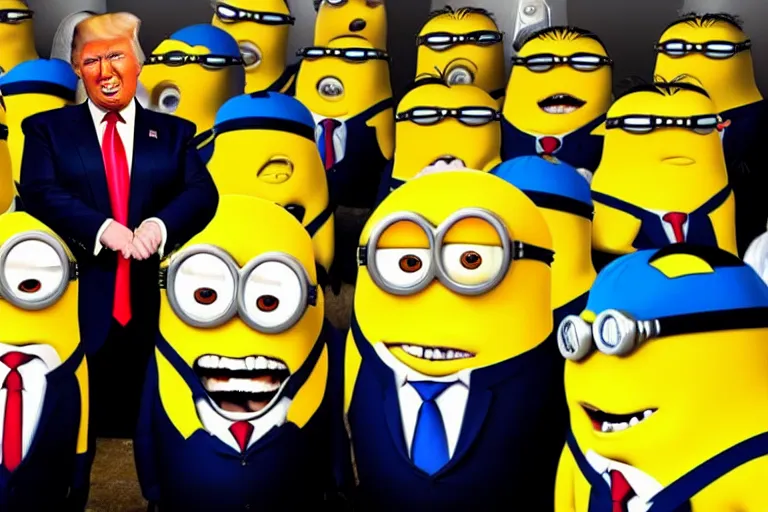 Prompt: donald trump minion