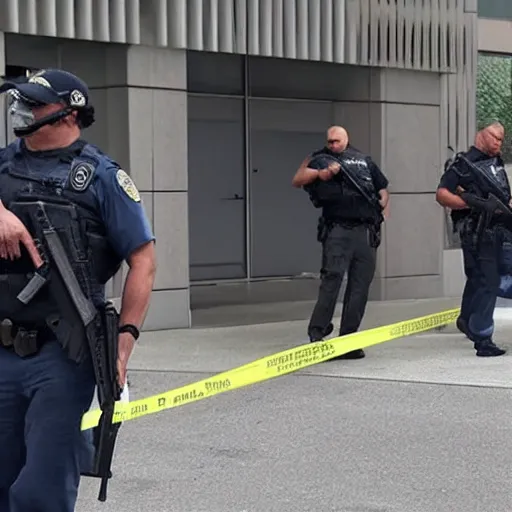 Image similar to armed man tries to breach cincinnati fbi building leading to shots fired, standoff, tv news