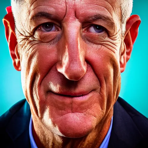 Prompt: portrait of benny gantz, vivid rich colors, vibrant, warm, dynamic lighting, sharp focus, hq