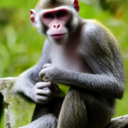 Prompt: Karl Pilkington, monkey news