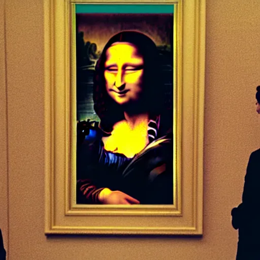 Image similar to the Mona Lisa goes on strike for abortion rights