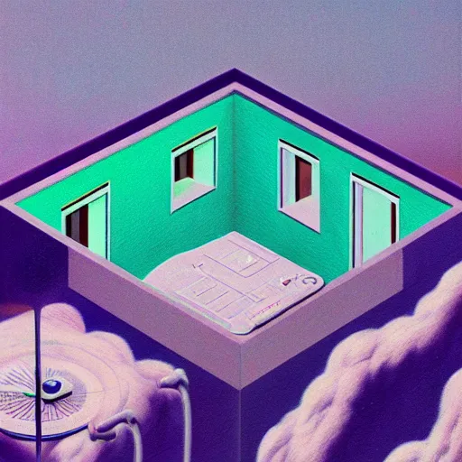 Prompt: vaporwave color palette, electron microscopy, Gertrude Abercrombie, highly detailed, masterpiece, trending on ArtStation, ultra realistic