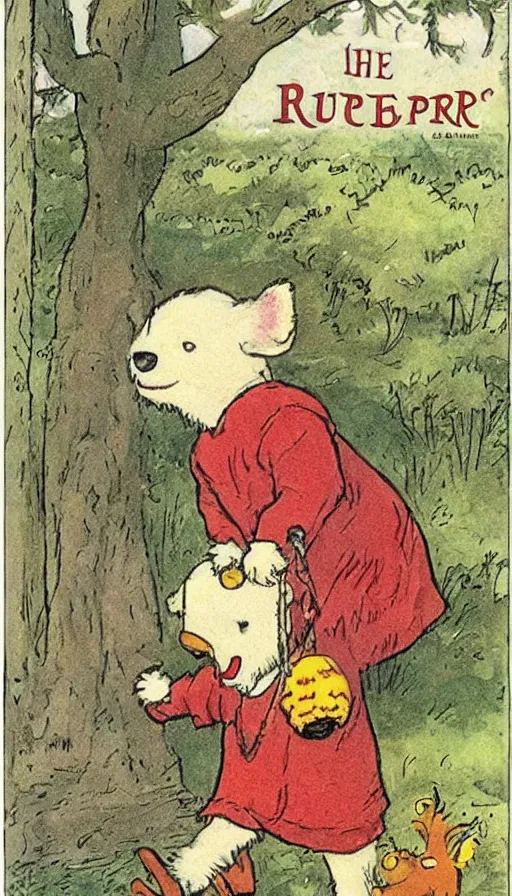 Image similar to rupert the bear by caldecott, randolph