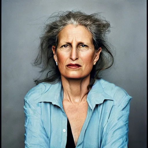 Prompt: a portrait of a woman by annie leibovitz