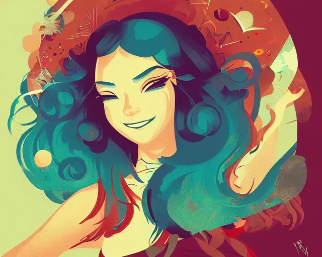 Image similar to the joy of life, a simple vector based illustration, by ross tran