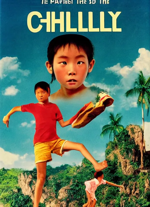 Prompt: poster for a movie called the chinese child's journey in the philippine islands, 8 k, hd, photo by slim aarons