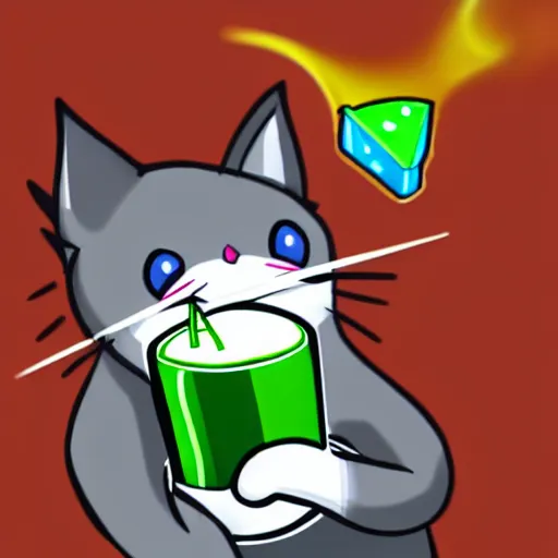 Image similar to A sweaty discord mod wearing a fedora loses his discord kitten, high detail, mountain dew,