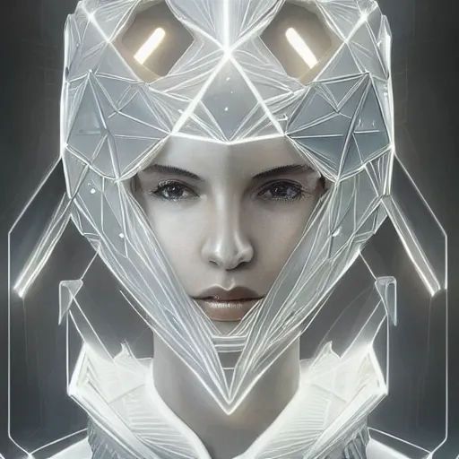 Prompt: symmetry!! solid cube of light, hard edges, product render retro - futuristic poster scifi, lantern head, ancient kings in white robes, intricate, elegant, highly detailed, digital painting, artstation, concept art, smooth, sharp focus, illustration, dreamlike, art by artgerm