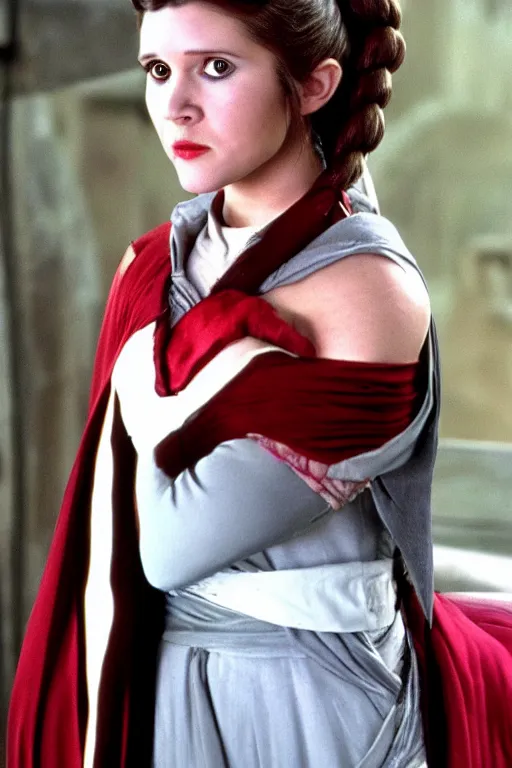 Prompt: young Carrie fisher as padme amidala