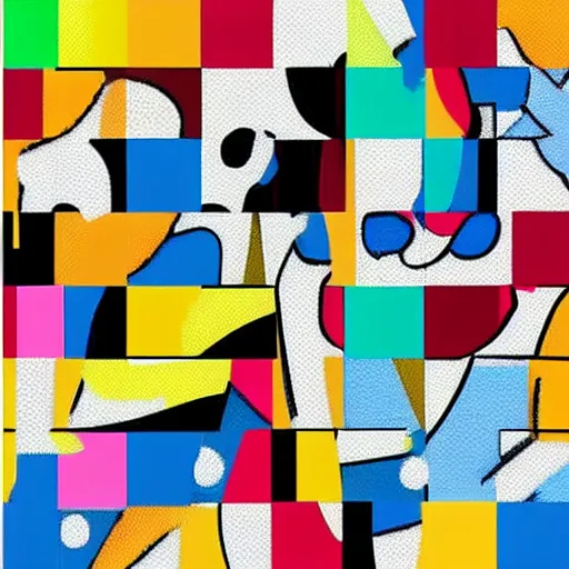 Image similar to roy lichtenstein color palette