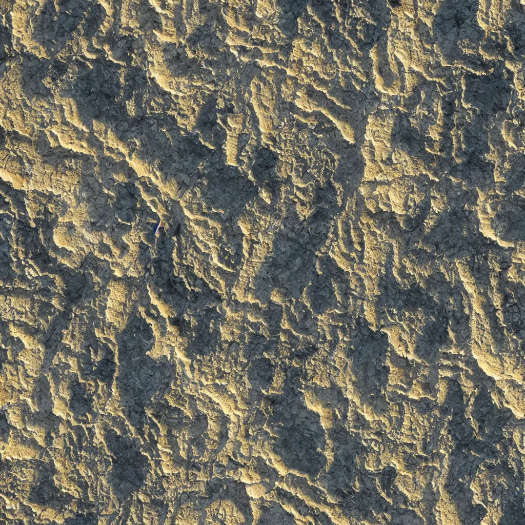 Prompt: highly detailed!! landscape made of marble with golden veining, shot from sentinel and landsat satellite, highly detailed and ornated, very realistic and detailed erosions, complex features, 4 k, photorealistic, octane render