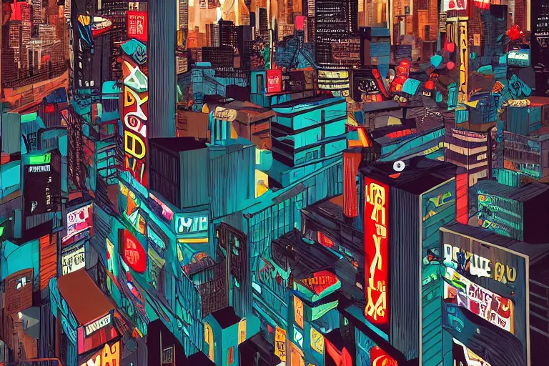 Image similar to an epic comic book style painting of the uppercase letter x towering over the world, the letter x, giant font, lettering, future tokyo cityscape with ribbons, banners and ribbons, trending on artstation, dynamic lighting