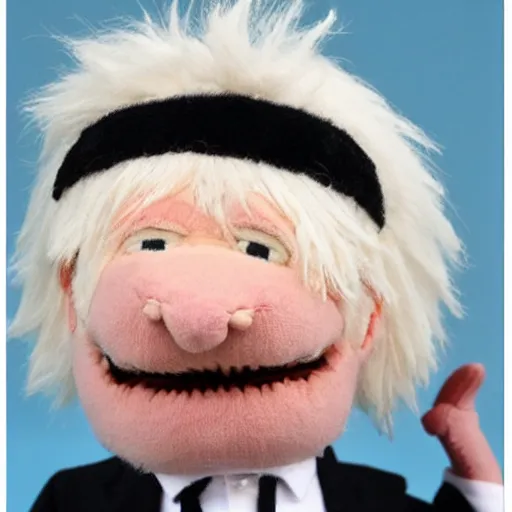 Image similar to boris johnson as a plush toy,