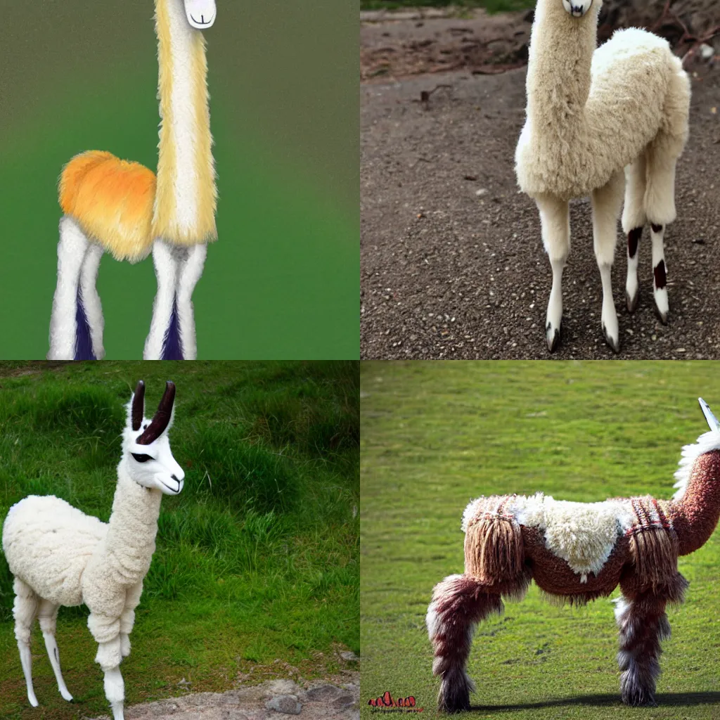 Prompt: an anthro llama
