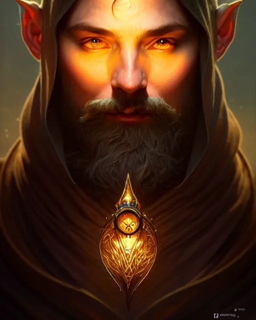 Image similar to borys the wizard, dark sun d & d fantasy character portrait, magical aura, ultra realistic, intricate, elegant, highly detailed, digital painting, artstation, smooth, sharp, focus, illustration, art by artgerm and greg rutkowski and alphonse mucha, beautifully detailed, rim light, 8 k