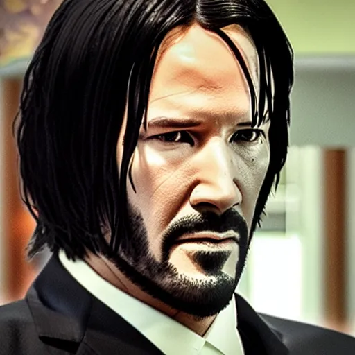 Prompt: John Wick in the movie Pulp Fiction