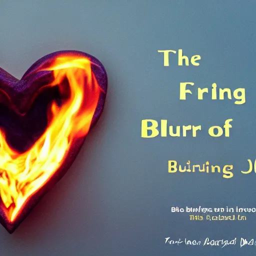 Prompt: The burning heart of god