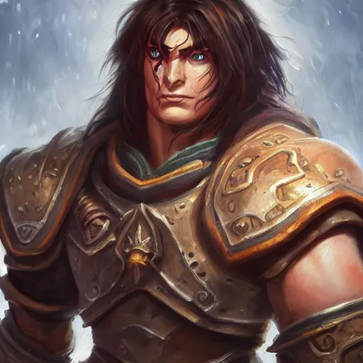 Prompt: varian wrynn possessed by kelthuzad, naxxramas, worlf of warcraft, dmitry prozorov style, artstation, extremely detailed, 8 k, high quality, beatufil painting