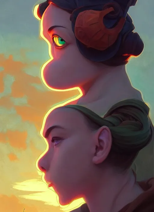 Prompt: side profile centered painted portrait, Pepe the frog as a wind sorcerer, D&D, cell-shaded, matte painting concept art, bright backlit, official fanart, 4k, art nouveau, HDR, Mucha style, Trending on artstation, Behance, Pinterest, by Jesper Ejsing and RHADS and Makoto Shinkai and Lois van baarle and ilya kuvshinov and rossdraws and Cushart Krentz and Gilleard James