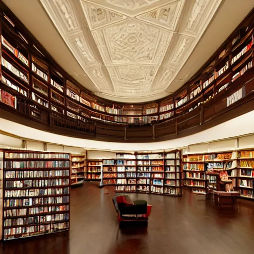 Prompt: opera bookstore interior architecture