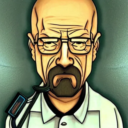 Image similar to “Walter white holding a portal gun in a portal 2 chamber”