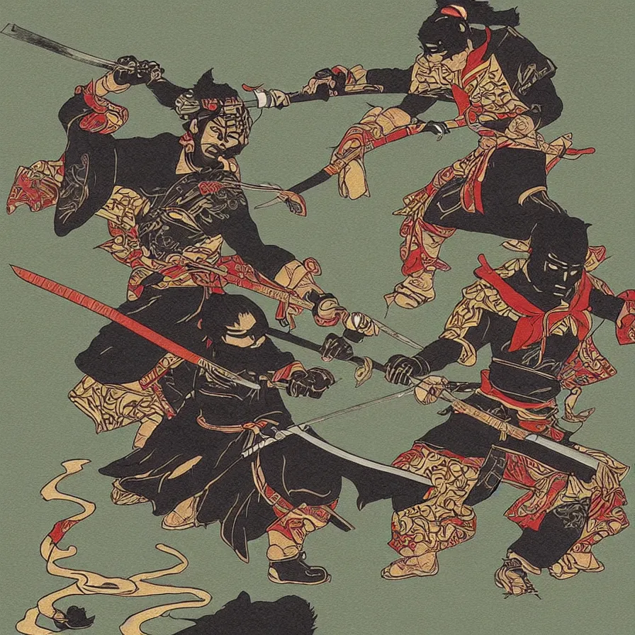 Prompt: “16-bit samurai cat katana duel”