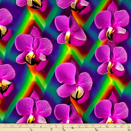 Prompt: wexretro aferrons rainbow rainbow implications orchids