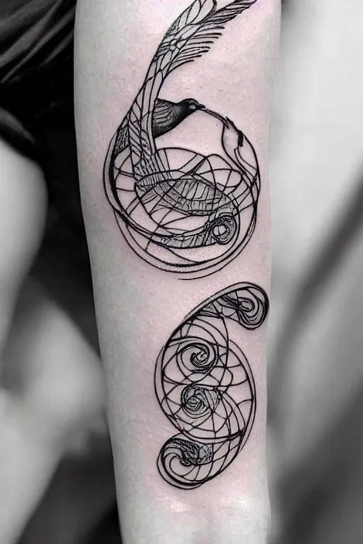 Golden Spiral Temporary Tattoo - Set of 3 – Tatteco