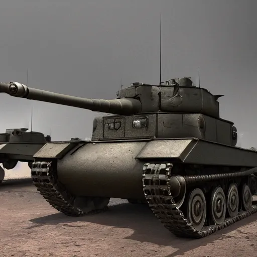 Image similar to dieselpunk tanks doing battle, highly detailed, 4k, HDR, award-winning, octane render, artstation