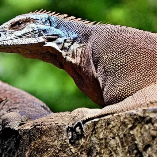 Image similar to Komodo dragon and falcon hybrid animal