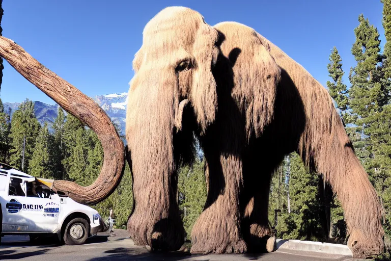 Prompt: mammoth with drugs