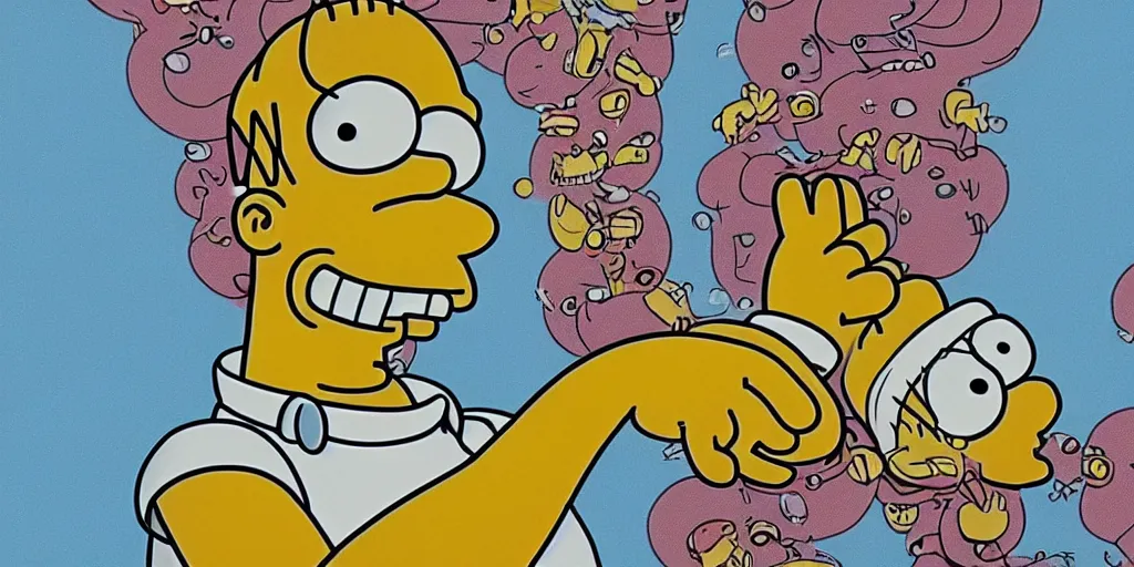 Image similar to an accurate representation of homer simpson, intricate details