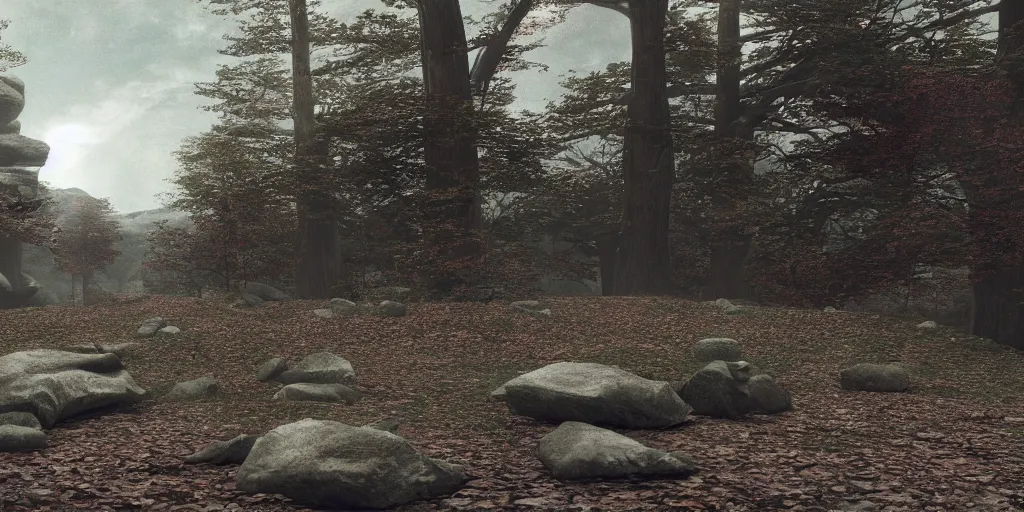 Image similar to brutal transcendentalism, 8k, octane render, by Stanley Kubrick, anamorphic