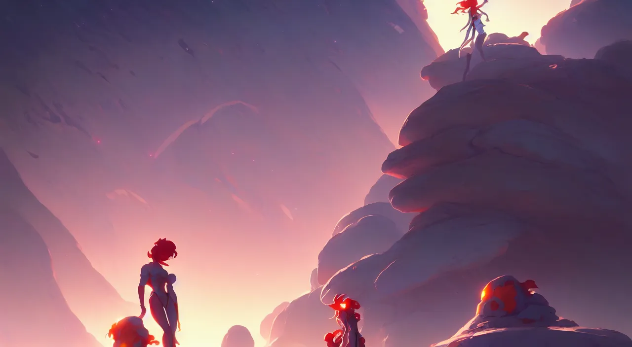 Image similar to base on jupiter, in marble incrusted of legends heartstone official fanart behance hd by Jesper Ejsing, by RHADS, Makoto Shinkai and Lois van baarle, ilya kuvshinov, rossdraws global illumination