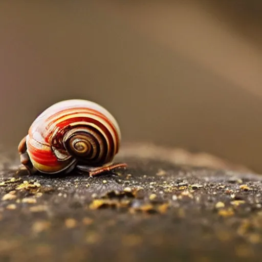 Image similar to photo of a snail, macro, bokeh