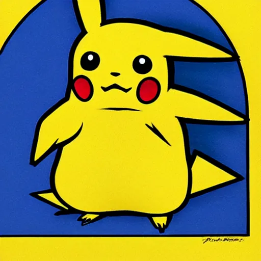 Prompt: a portrait of pikachu by de chirico